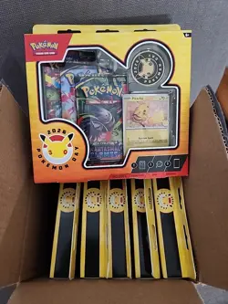 6x Pokemon Day 2026 Collection Box - Open Case Pikachu New Sealed LOT - Image 1