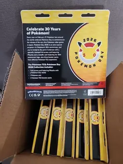 6x Pokemon Day 2026 Collection Box - Open Case Pikachu New Sealed LOT - Image 2