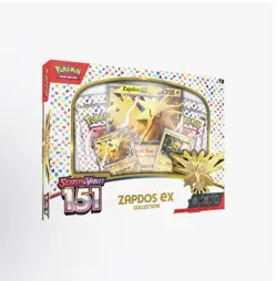 New Sealed Pokemon TCG Scarlet & Violet 151 Zapdos ex Collection Box Promo - Image 1
