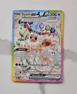Eevee ex 167/131 Prismatic Evolutions Special Illustration Rare Pokemon - Image 1