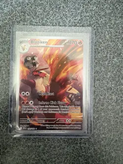 Pokemon Blaziken Illustration Rare IR Full Art Holo 192/182 Destined Rivals - Image 1