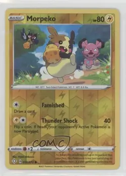 Morpeko Reverse Foil Pokemon Sword & Shield Shining Fates #036 - Image 1