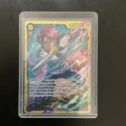 Bandai Koby OP11-119 Secret Rare Full Art Foil 9000 Power A Fist of Divine Speed - Image 1