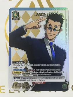 Union Arena TCG HUNTER X HUNTER Leorio Parallel Super Rare* HTR-1-092 - Image 1