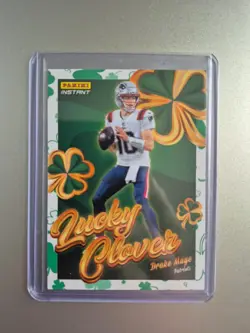 2025 Panini Instant Football Lucky Clover Insert Drake Maye #3 Patriots - Image 1