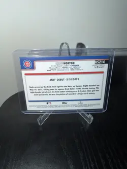 2025 Topps Update #US214 Cade Horton - Rookie Rainbow Foil - Image 2