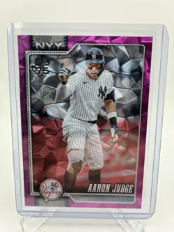 2026 Topps Baseball Aaron Judge Pink Diamante Foil #1 New York Yankees - Image 1