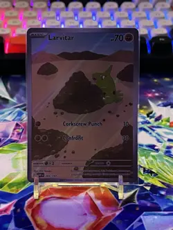 Pokemon TCG Larvitar NM IR 203/197 Sv03: Obsidian Flames Holo Card - Image 3