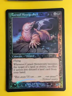 Cursed Monstrosity x2 Horror. MTG Card. Odyssey.Old Border FOIL. - Image 3