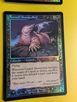 Cursed Monstrosity x2 Horror. MTG Card. Odyssey.Old Border FOIL. - Image 4