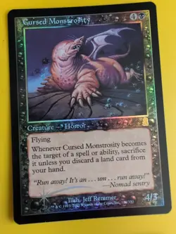 Cursed Monstrosity x2 Horror. MTG Card. Odyssey.Old Border FOIL. - Image 5