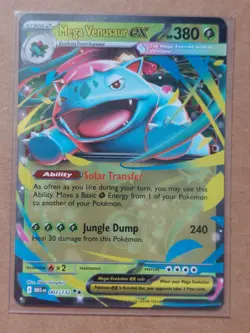 Mega Venusaur ex 3/132 Mega Evolution Pokemon Card NM Pack Fresh - Image 1