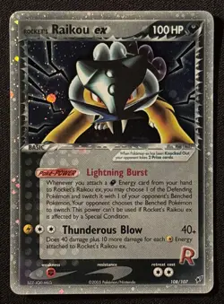 Rocket's Raikou EX - Deoxys - Holo - #108/107 - Vintage Pokemon Card 2005 - Image 2