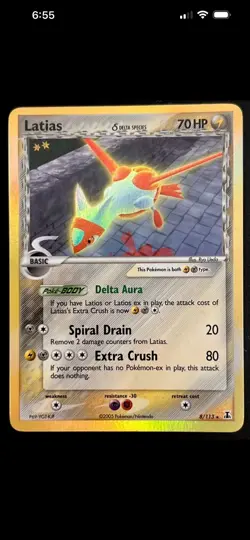 Latias Ex Delta Species 8/113 Rare Holo Vintage Pokemon Card – LP+ - Image 1