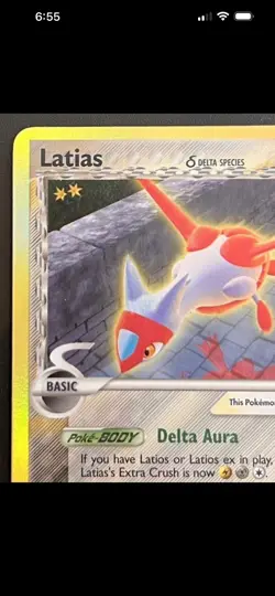 Latias Ex Delta Species 8/113 Rare Holo Vintage Pokemon Card – LP+ - Image 3