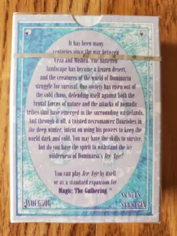 Magic The Gathering ICE AGE FACTORY SEALED DECK (1995) 60 Game Cards and Rules - Image 2