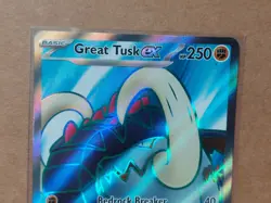 Great Tusk ex 230/198 Scarlet & Violet Pokemon Card NM Pack Fresh - Image 3