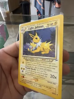 Pokemon TCG Neo Destiny Jolteon Light Play 48/105 LP Rare Card - Image 4