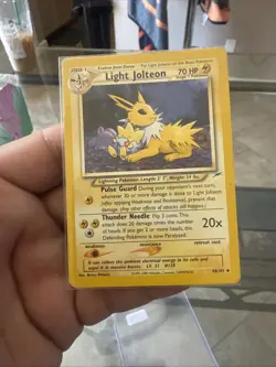 Pokemon TCG Neo Destiny Jolteon Light Play 48/105 LP Rare Card - Image 5