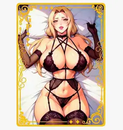 Waifu Anime Cards TCG | Naruto - Tsunade [ METAL CARD ] GP | Sexy Hentai Girl - Image 1