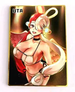 Waifu Anime Cards TCG | One Piece - UTA [ METAL CARD ] Sexy Hentai Anime Girl - Image 1
