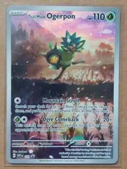 Teal Mask Ogerpon 123 Promo Pokemon Card NM Pack Fresh - Image 1