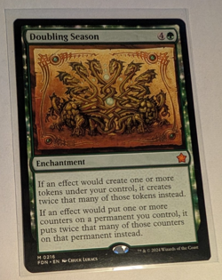 Doubling Season - Magic the Gathering Foundations M0216 - Pack Fresh!! - Image 1
