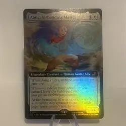 Aang, Airbending Master Extended FOIL MTG Avatar: TLA Eternal-Legal Nm/M - Image 1