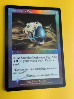 Darkwater Egg. Artifact MTG Card. Odyssey.Old Border FOIL. - Image 3