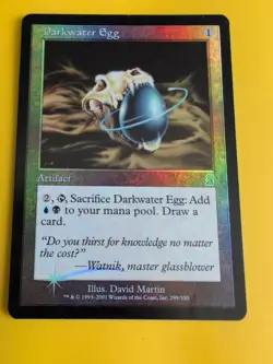 Darkwater Egg. Artifact MTG Card. Odyssey.Old Border FOIL. - Image 4