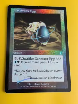 Darkwater Egg. Artifact MTG Card. Odyssey.Old Border FOIL. - Image 5