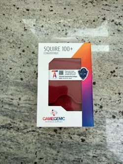 SQUIRE 100+ RED Deck Box GameGenic NEW - Image 1