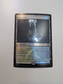MTG - Port Town (Ripple Foil) - Commander: Modern Horizons 3 NM/M Condition - Image 1