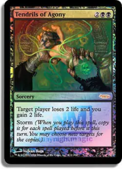 1 x Tendrils of Agony - Foil FNM 2008 - Unique & Misc. Promos - Moderate Play - - Image 1