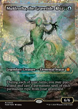 NM-Mint, English MTG Foil Muldrotha, the Gravetide - Fracture Foil - Showcase Fo - Image 1
