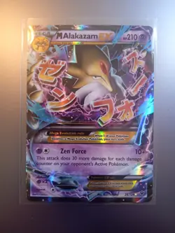 Pokemon M Alakazam EX Holo Ultra Rare TCG Card 26/124 XY Fates Collide - Image 1
