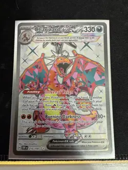 Pokemon TCG Charizard EX Obsidian Flames Holo Ultra Rare Card 215/197 - Image 1