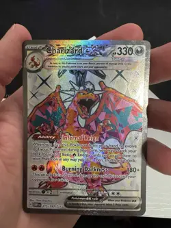 Pokemon TCG Charizard EX Obsidian Flames Holo Ultra Rare Card 215/197 - Image 2