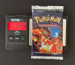 Factory Sealed - Base Set - Booster Pack - Vintage Pokemon - HEAVY - Charizard - Image 3