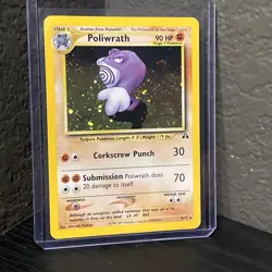 Poliwrath Neo Discovery Holo Rare Unlimited Pokemon TCG Card 9/75 - Image 1