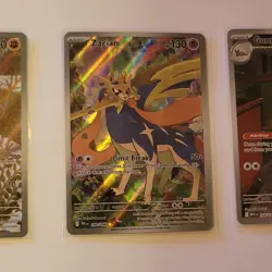 Pokemon TCG illustration rare lot Swinub 165/159 Zacian Gumshoos 153/132 dedenne - Image 3