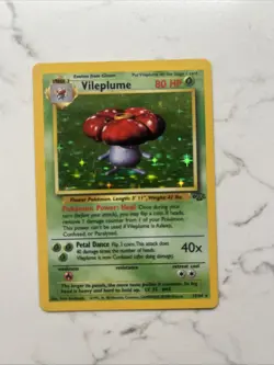 Pokemon TCG Vileplume Jungle 15/64 Holo Unlimited Holo Rare - Image 1