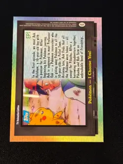 EP1 Pokemon I Choose You! Pokemon Topps - Image 2
