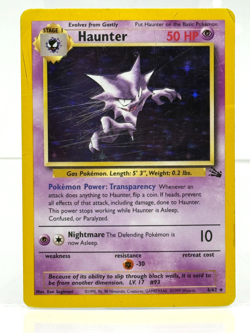 Pokemon Haunter HOLO Rare 6/62 Fossil Set 1999 WOTC Vintage Holo DMG - Image 1
