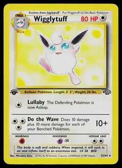 Pokemon Card - Wigglytuff Jungle 32/64 Rare 1st Edition - Image 1