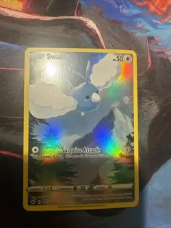 Pokemon TCG Swablu GG27/GG70 Ultra Rare Full Art Holo Crown Zenith Gallery - Image 1
