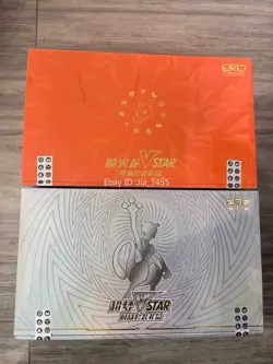 Pokemon TCG S-Chinese Exclusive Charizard & Mewtwo VSTAR Box SET OF 2 NEW - Image 1