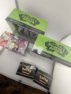 Pokemon Center Perfect Order ETB x2 Booster Box x1 Booster Bundle x2 IN HAND - Image 3
