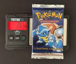 Factory Sealed - Base Set - Booster Pack - Vintage Pokemon - LIGHT - Blastoise - Image 3