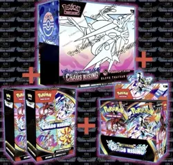 CHAOS RISING Pokemon Center ETB’s x2 + Booster Box + Booster Bundle x2 Presale - Image 1